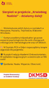 Podsumowanie projektu Krwiobieg Nadziei
